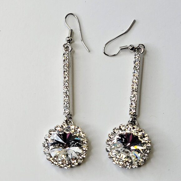 Crystal Chandelier Earrings Crystal Drop Long Earrings - Picture 5 of 13